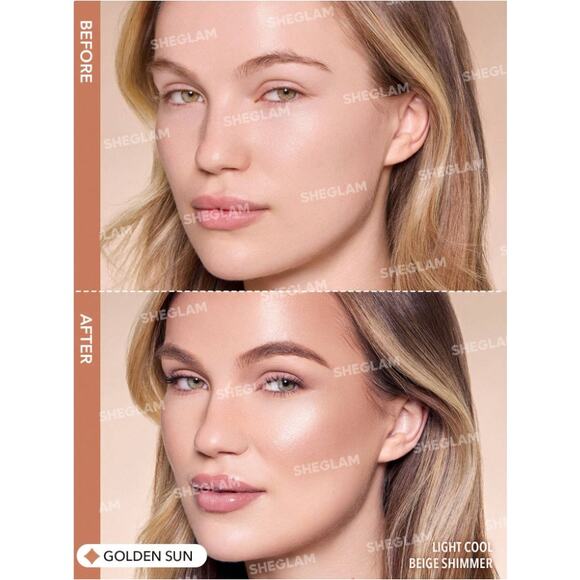 SHEGLAM Liquid Matte Bronzer – Golden Sun Sun-Kissed Glow for Fair to Light SkiN - Picture 3 of 10